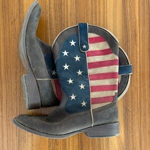 GUC ROPER American Flag Cowboy Boots women’s sz 11
